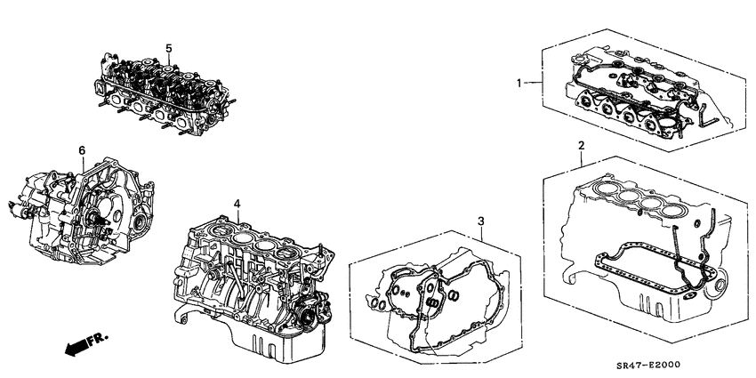 Gasket kit/ transmission assy.