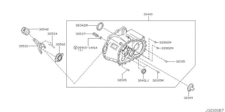 Transmission case & clutch release