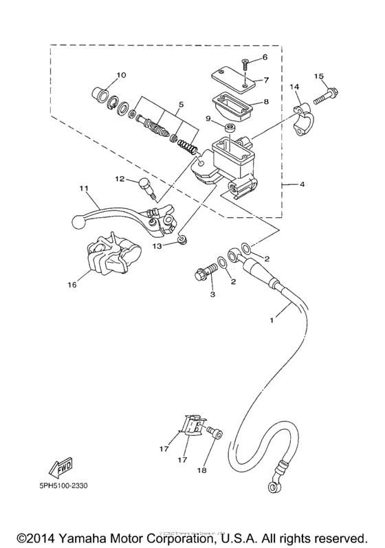 Front master cylinder