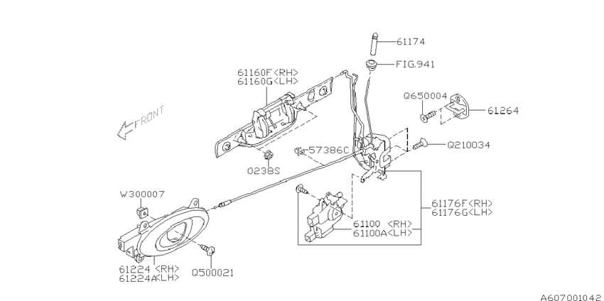 Door parts (latch & handle)