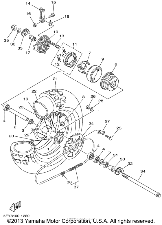 Rear wheel