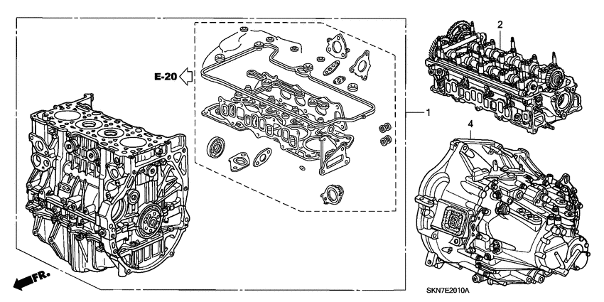 Engine assy./ transmission assy.