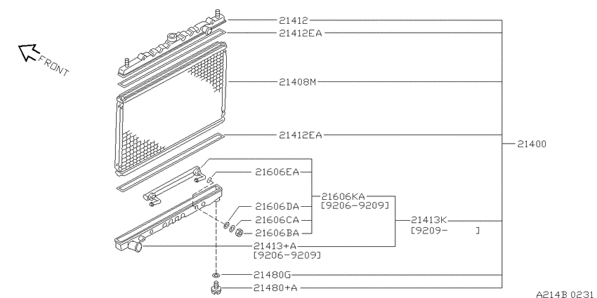 Radiator, shroud & fitting