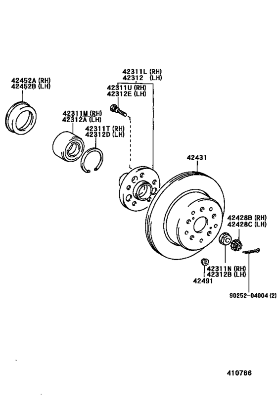 Rear Axle Shaft & Hub