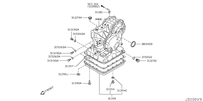 Torque converter,housing & case