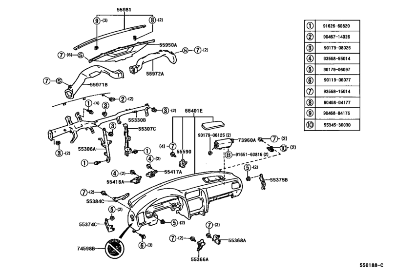 Instrument Panel & Glove Compartment