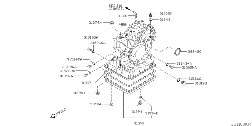 Torque converter,housing & case