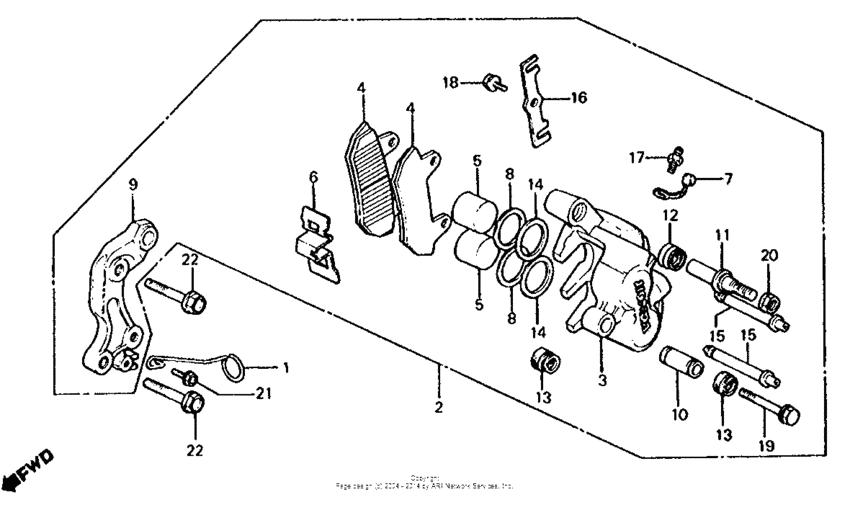 Cb650 front brake caliper 2 82