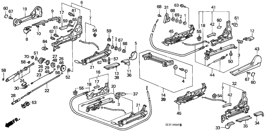 Front seat components