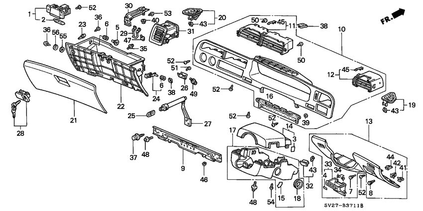 Instrument panel garnish