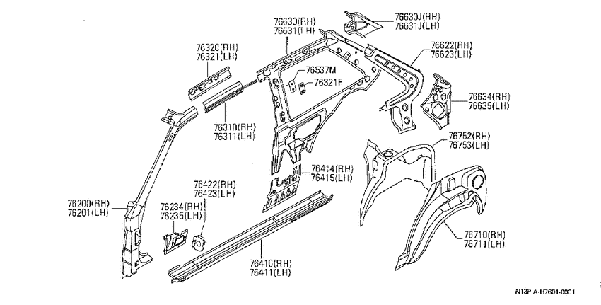 Body side panel