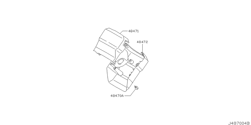 Steering column shell cover