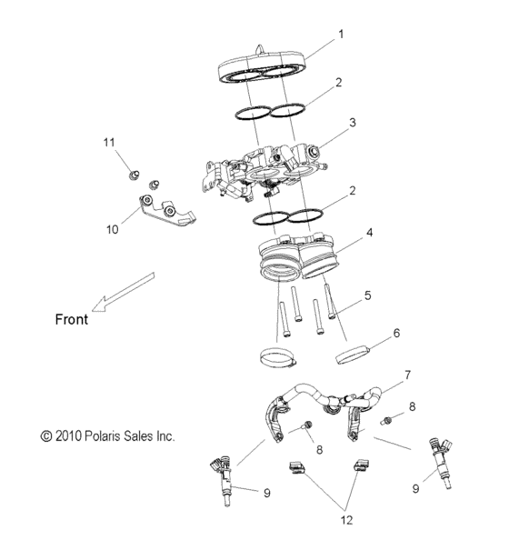 Engine, throttle body asm.