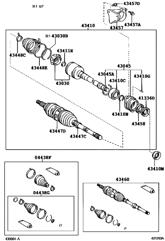 Front Drive Shaft for 2001 - 2006 Toyota COROLLA RUNX/ ALLEX ZZE123 ...