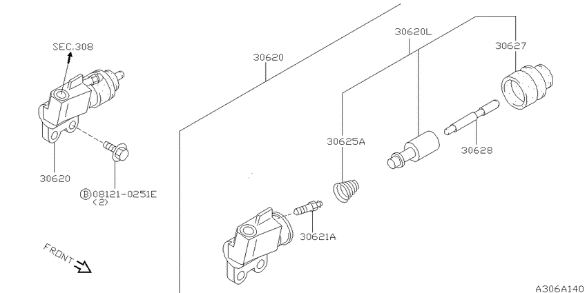 Clutch operating cylinder