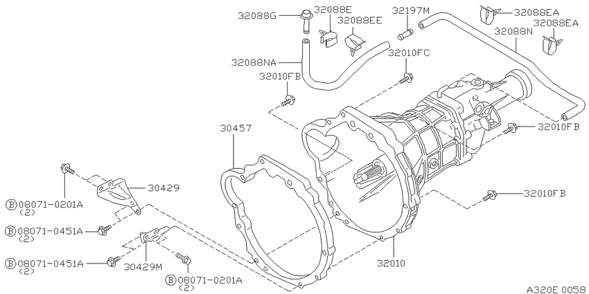 Manual transmission, transaxle & fitting