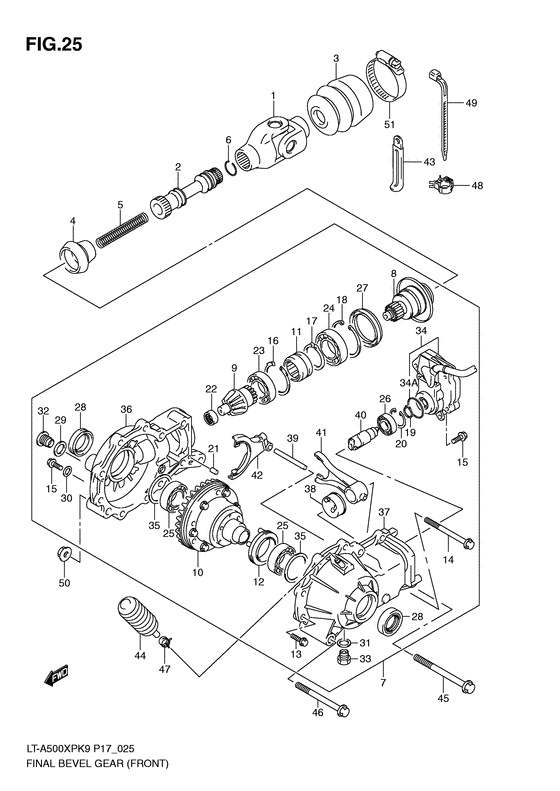 Final bevel gear