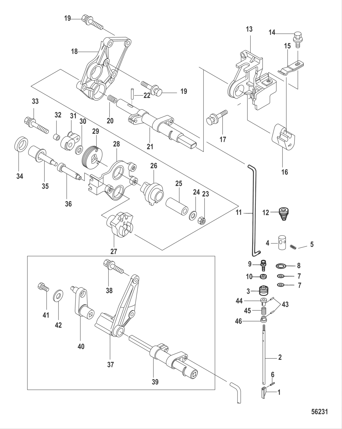 Shift And Cam Rod 0R505053 And Up