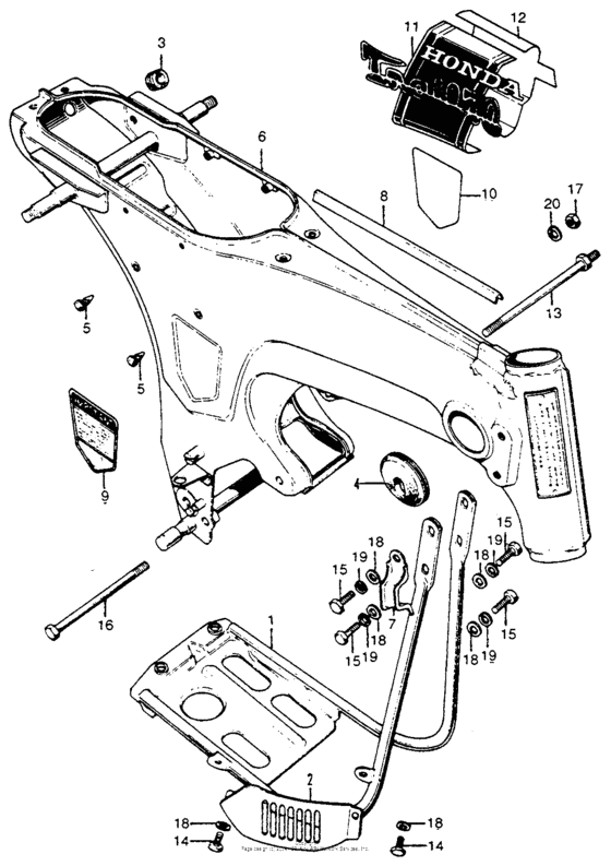 Frame + crankcase protector