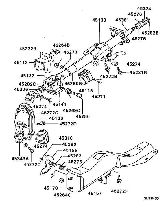 Steering column & cover