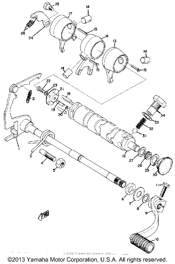 Shift shaft
