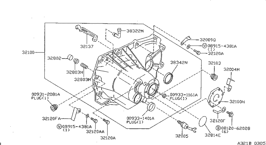 Transmission case & clutch release