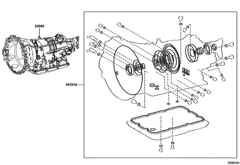 Transaxle Or Transmission Assy & Gasket Kit (Atm)