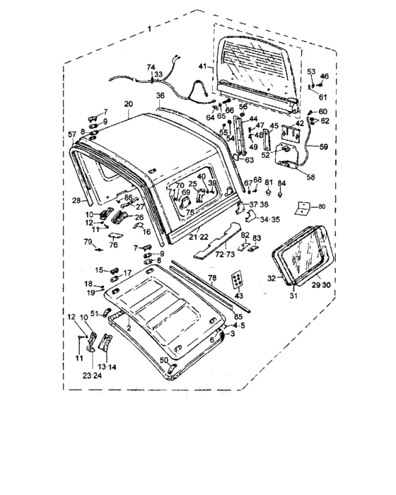 Hard top assy