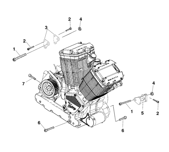Engine, mounting