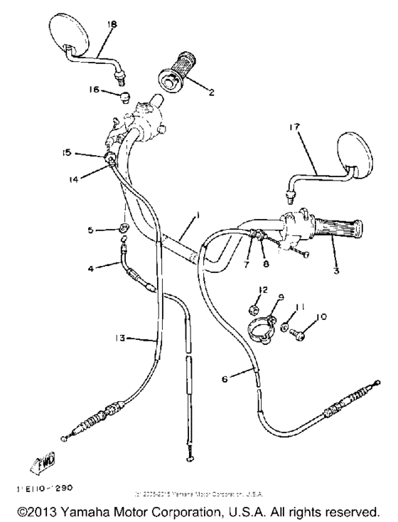 Handlebar cable