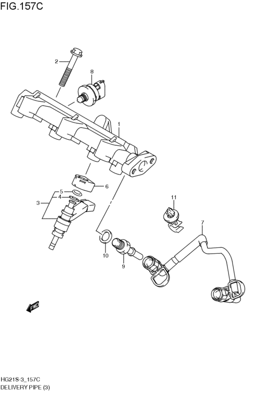 delivery pipe / fuel injector