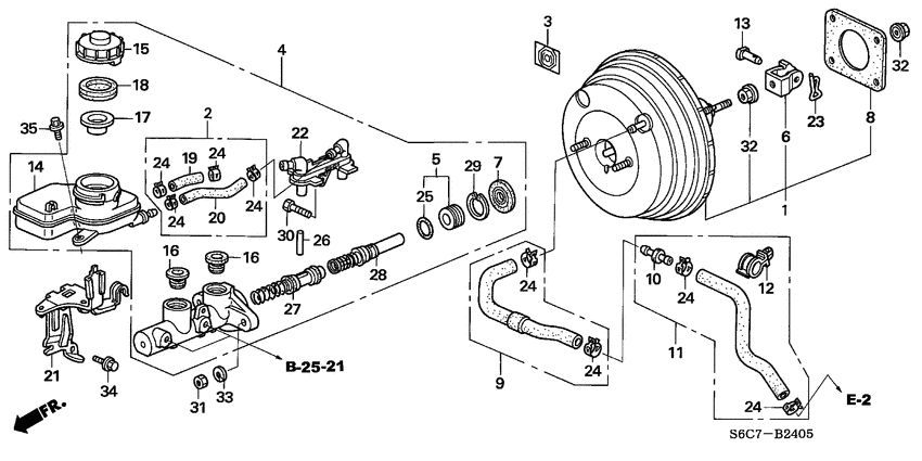 Brake master cylinder/ master power