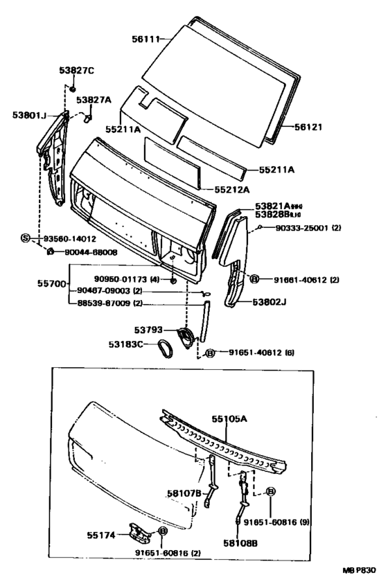 Front Panel & Windshield Glass