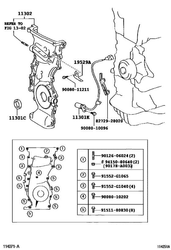 Timing Gear Cover & Rear End Plate