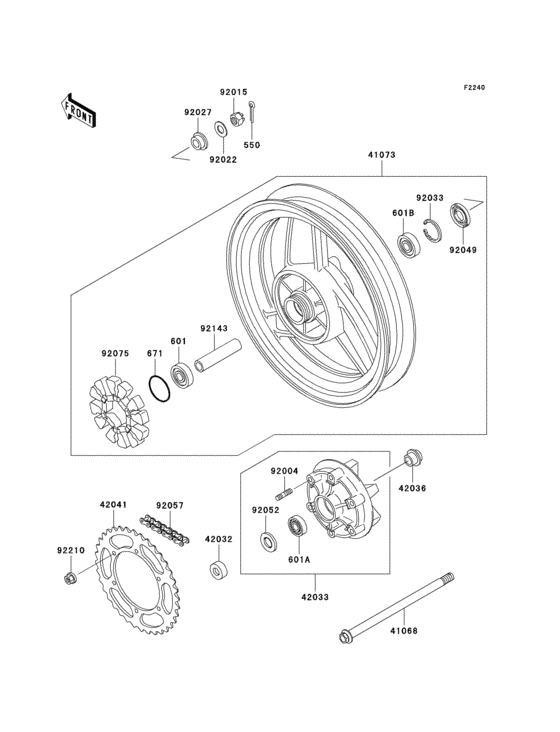 Rear hub