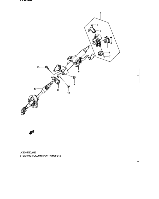 Steering column shaft