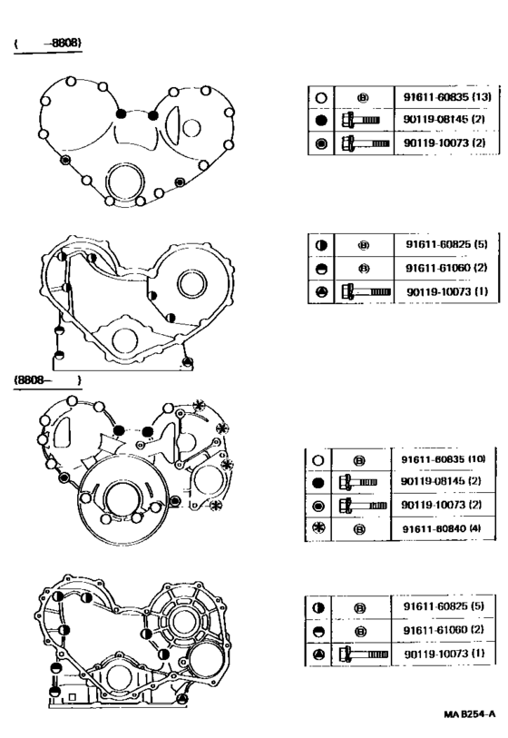 Timing Gear Cover & Rear End Plate