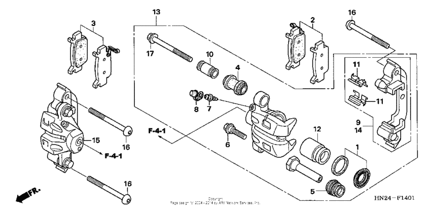 Front caliper