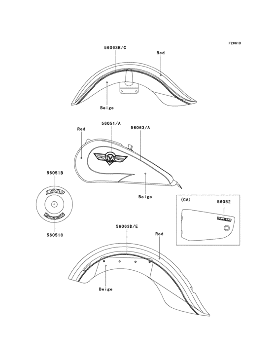 Decals(red/beige)(vn1500-e4)