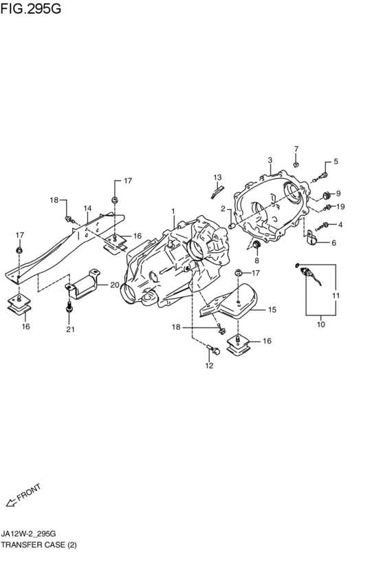 transfer case for 1998 2011 Suzuki JIMNY JA22W Japan sales region