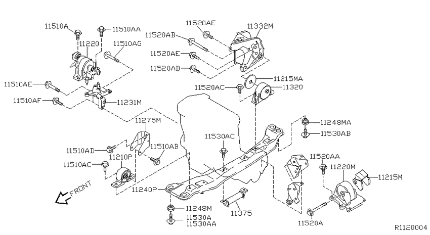 Engine & transmission   mounting
