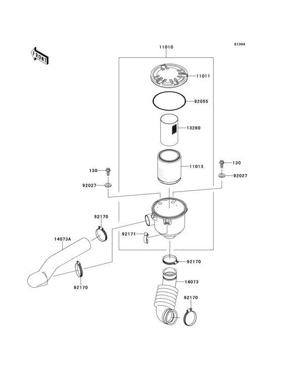 Air cleaner-belt converter