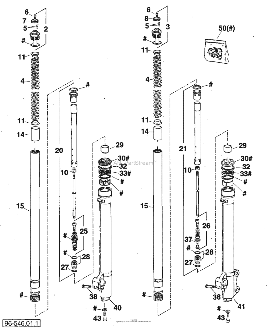 Front Fork Legs Marz