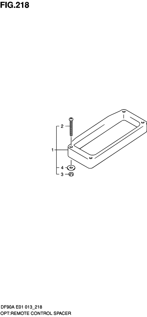 Opt:remote control spacer