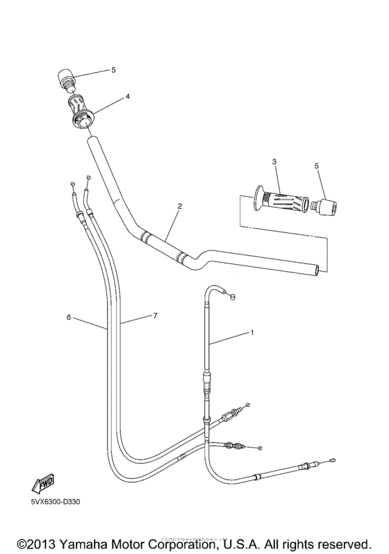 Steering handle & cable