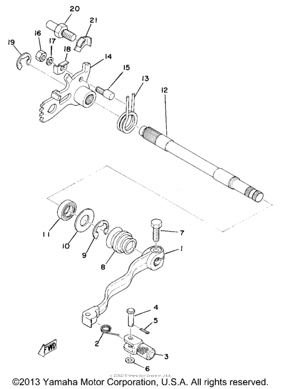 Shift shaft