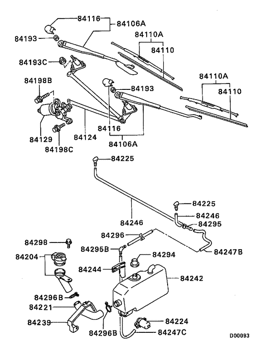 Windshield wiper & washer