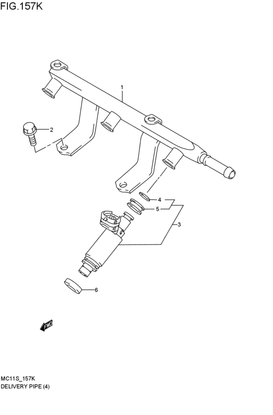 delivery pipe / fuel injector