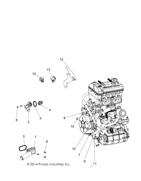 Engine, Cooling, Thermostat And Bypass