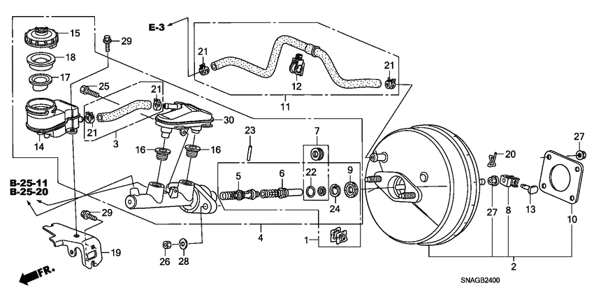 Brake master cylinder/ master power